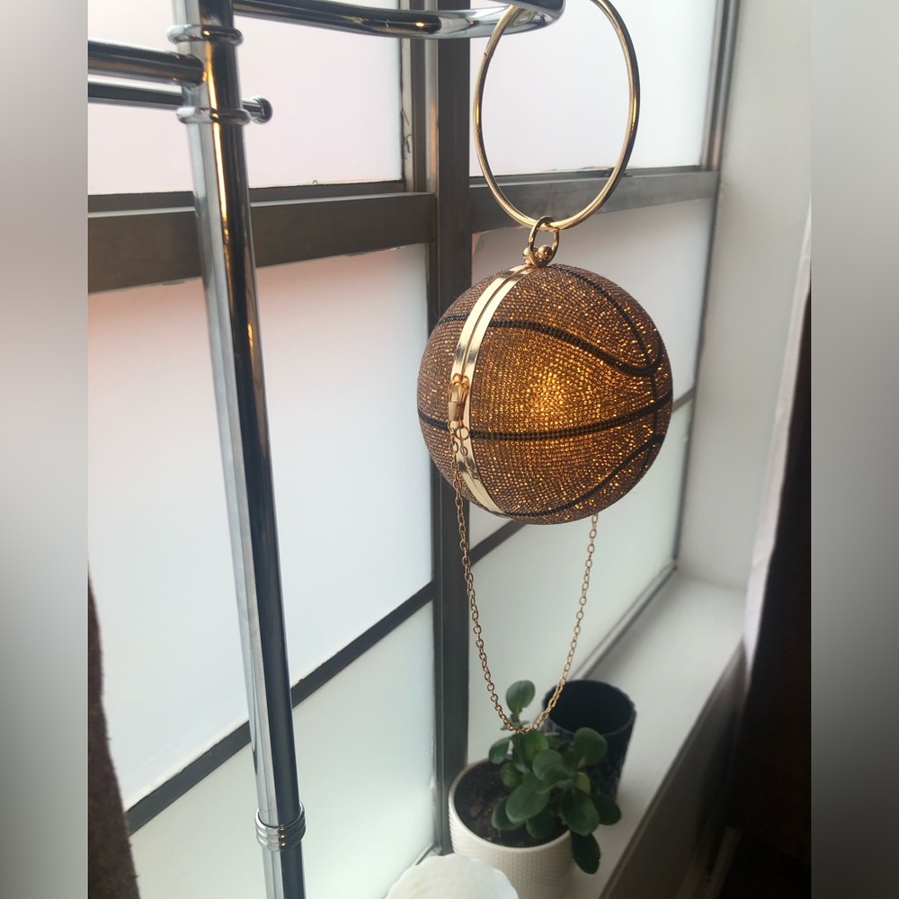 Basketball clutch purse